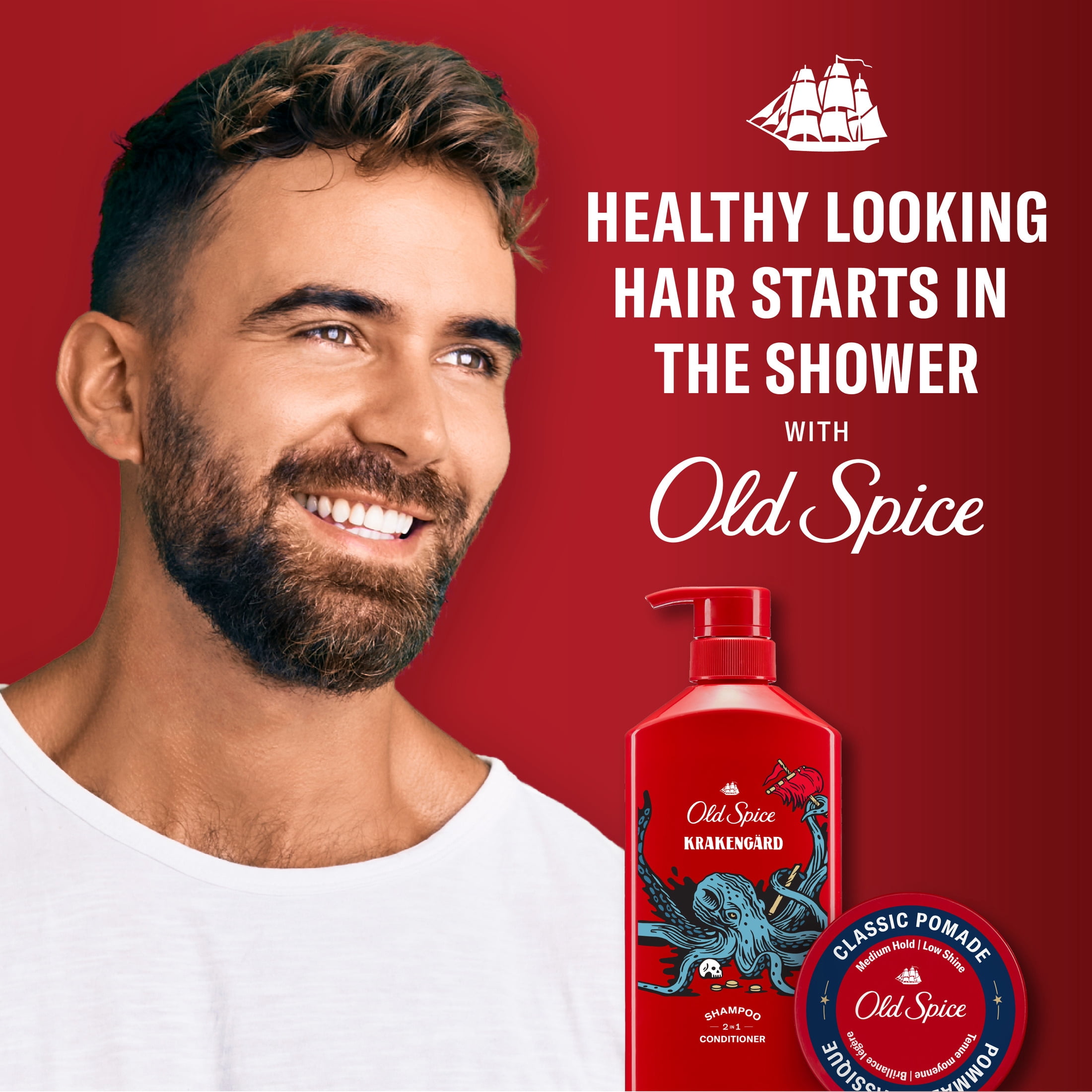 Old Spice Krakengard 2in1 Shampoo and Conditioner for Men, 21.9 fl oz