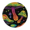 thumbnail image 2 of PIKWEEK  Bright Neon Mushrooms Fitted Round Tablecloth with Elastic Edge Waterproof Table Cover Mushroom Table Cloths Modern Tables Decoration for Dining Table,Picnic,Party, 2 of 7