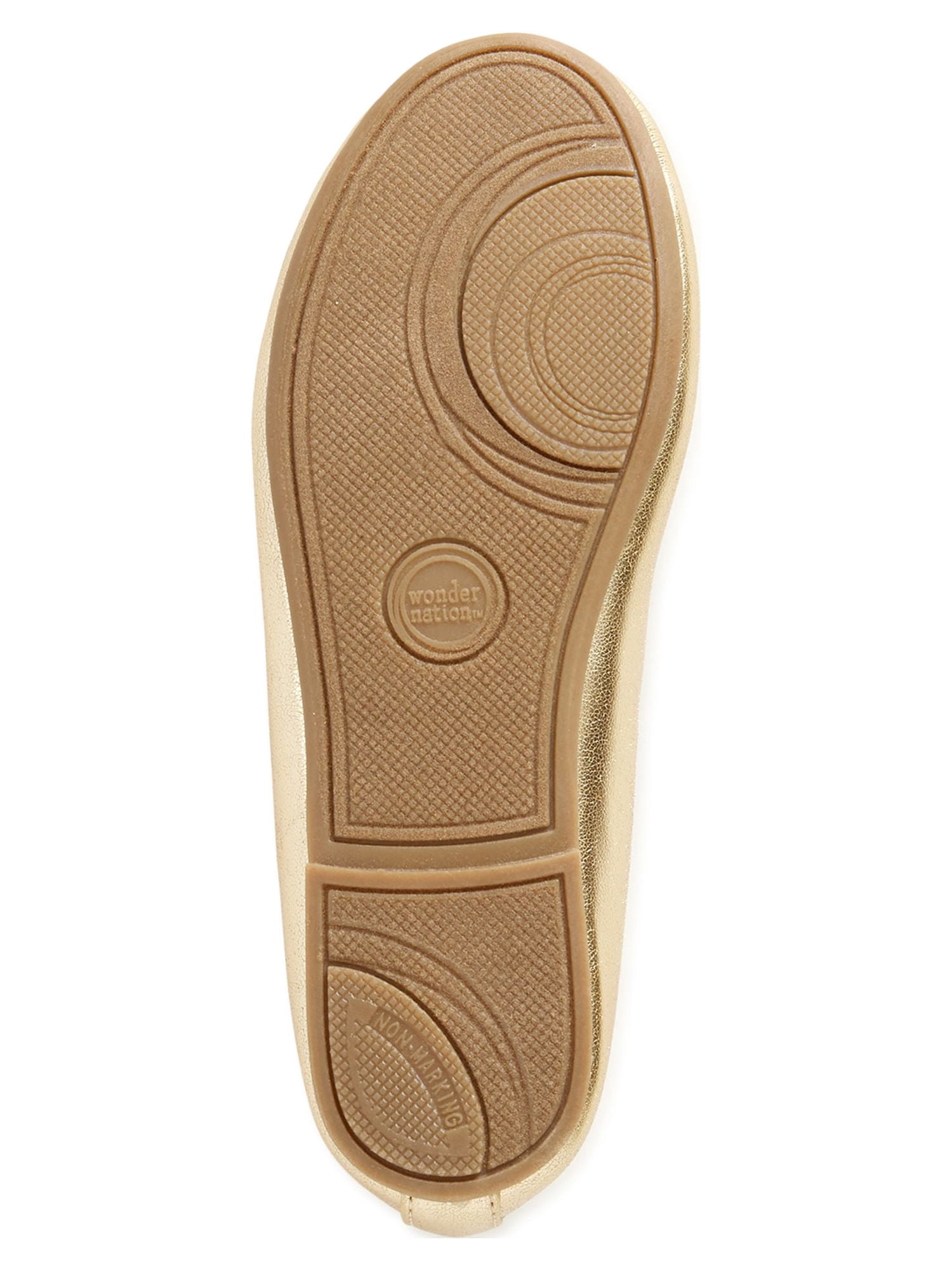 Wonder Nation Girls' Shoes Ballet Flats Gold Size 12