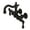 Oil Rubbed Bronze, variant on Kingston Brass CA1002T1 Heritage 3-3/8" Tub Wall Mount Clawfoot Tub Faucet, Polished Chrome