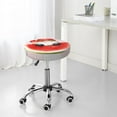 thumbnail image 7 of Bingfone Watermelon Gnome Padded Round Bar Stool Cover Cushion with Elastic Fabric Round Chair Seat - Watermelon Gnome, 7 of 7