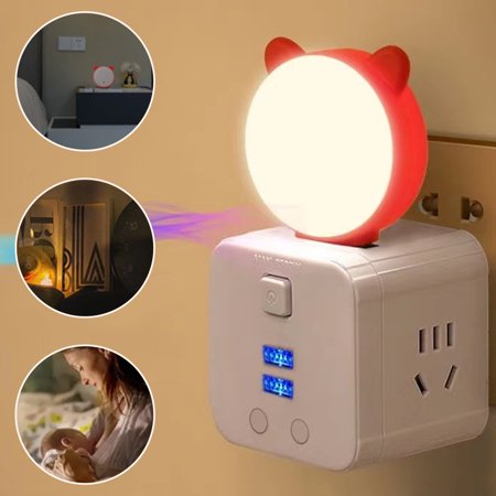 

Intelligent USB Night Lamp with Voice Alexa Assistant Lamp Free Wake up for Women Men Children Bedroom