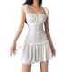 thumbnail image 1 of Vestido Blanco Vestido de verano elegante con cuello cuadrado para mujer con pliegues Y2K Ropa de verano sexy (Blanco M) Cgtredaw Para estrenar, 1 of 1