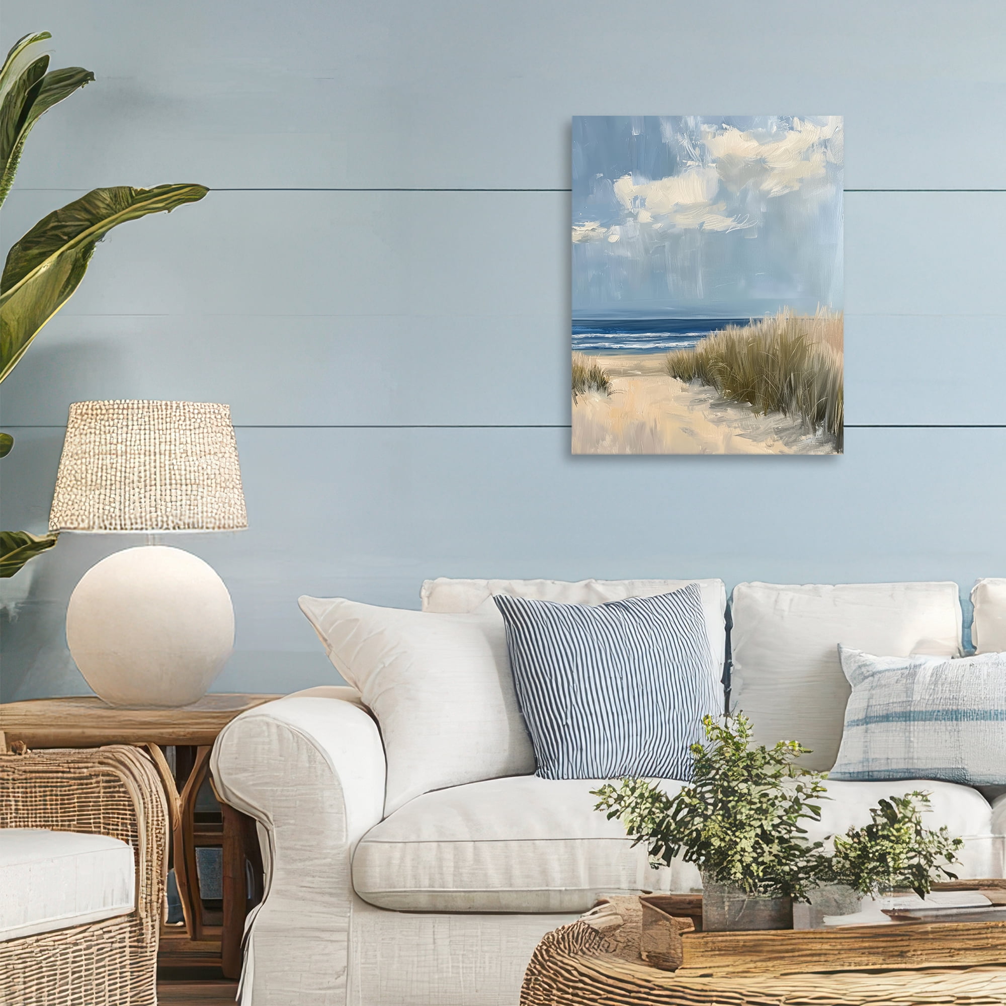 Stupell Industries In The Dunes By The Sea Canvas Wall Art, design by Petal Prints Design