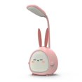 thumbnail image 1 of Portable Mini Bunny Night Light - Cute Rabbit LED Table Lamp - Foldable USB Rechargeable Reading Light for Bedroom, Children's Bedside, Study - Pink Rabbit, 1 of 4