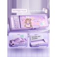 thumbnail image 2 of 1pc Multi-functional Pencil Case, Ballpoint Pen Case, Transformable Password Lock, Double-layer Stationery Box, 2 of 4