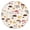 23, variant on Elastic Hem Round Tablecloth with Mushroom Pattern, Waterproof Oxford Fabric Fits 45–52” Table, Great for Home, RV, and Garden