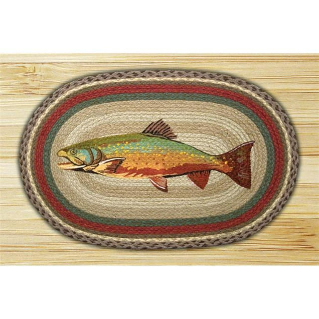 Capitol Importing 65-244T Trout - 20 in. x 30 in. Oval Patch