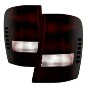 VIPMOTOZ Smoke Red Lens OE-Style Tail Light Lamp Assembly For 1999-2004 Jeep Grand Cherokee, Driver & Passenger Side