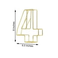 thumbnail image 3 of Efavormart 8" Tall Gold Wedding Centerpiece 3D Wire Letter Decoration For Wedding Party Decoration DIY Decoration Supplies - 4, 3 of 10