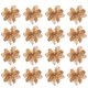 thumbnail image 1 of 1 juego de 12 piezas de adornos navideños para árbol: flores de Nochebuena brillantes, flores artificiales huecas., 1 of 8