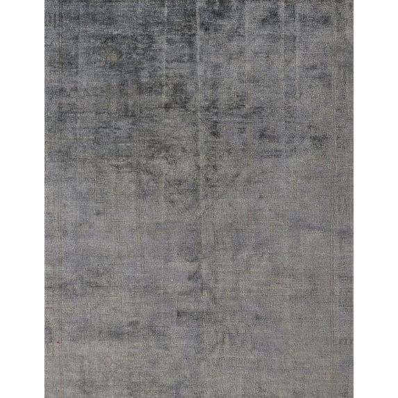 Ahgly Company Indoor Rectangle Abstract Gunmetal Gray Abstract Area Rugs, 5' x 8'