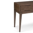 thumbnail image 5 of WyndenHall  Pearson SOLID HARDWOOD 54 inch Wide Mid Century Modern Console Sofa Table - 54 W x 16 D x 31 H Walnut Brown Stained Transitional,, 5 of 5
