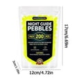 200 Pcs Glow in The Dark Pebbles,Decorative Stones, Luminous Rocks for ...