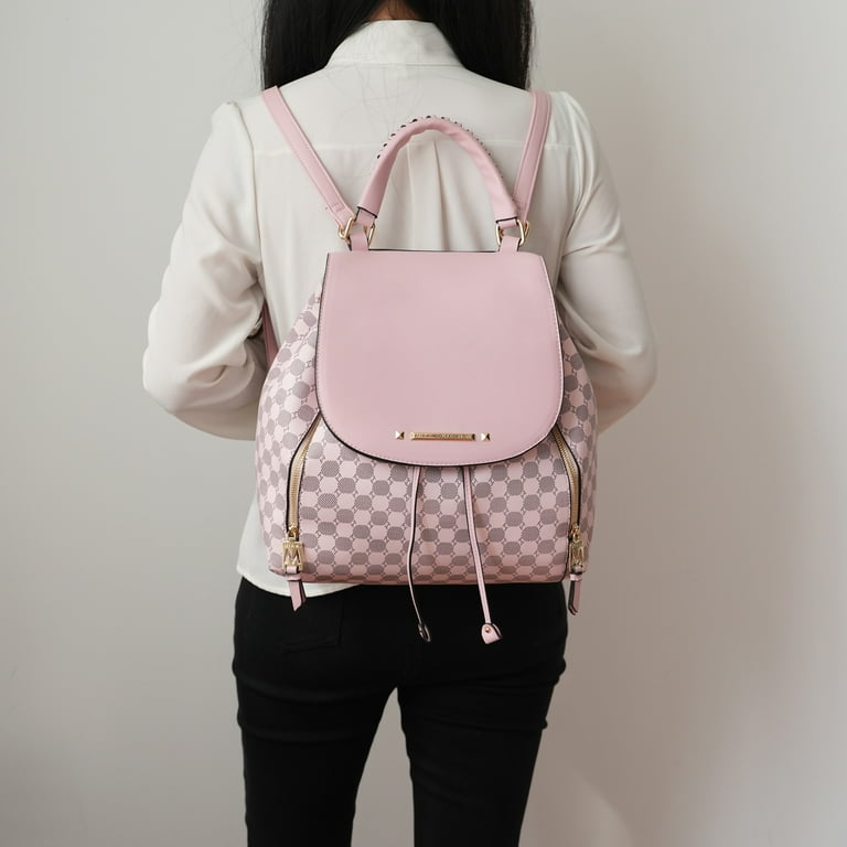 backpack purse leather black and pink Gothic Roses Vines Skull Cross Small Size – Everything Skull Clothing Merchandise and Accessories Leather Backpack Cute Casual Daypack Zippered Pockets Crossbody Convertible Shoulder Bags Description Black & Pink Rabbit Backpack,