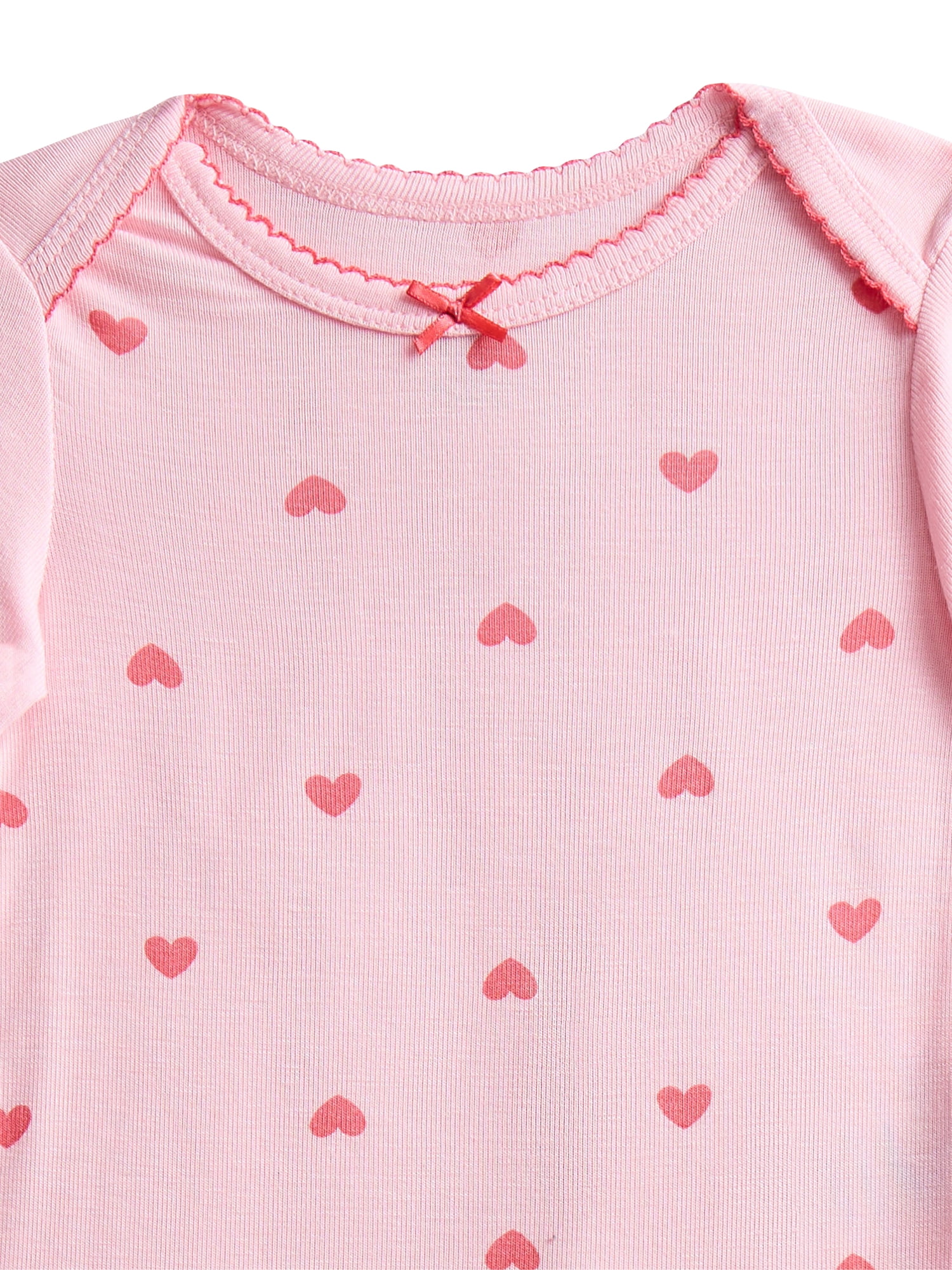 Wonder So Soft Modal by Wonder Nation Baby Girls Bodysuit and Pants Set, 2-Piece, Sizes 0/3M–6/9M