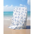 thumbnail image 4 of Purple Blue Bow Ribbon Beach Towels Oversized Super Absorbent, Vintage Modern Art Bowknot Lightweight Bath Towel Quick Dry Sets For Bathroom/Pool/Rv Camping/Beach Play/Gym Room/Picnic 35"x70", 4 of 8