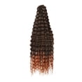 thumbnail image 1 of 30 Inch Synthetic Pre Stretched Deep Wave Crochet Hair Yaki Ombre Braiding Hair High, 1 of 8