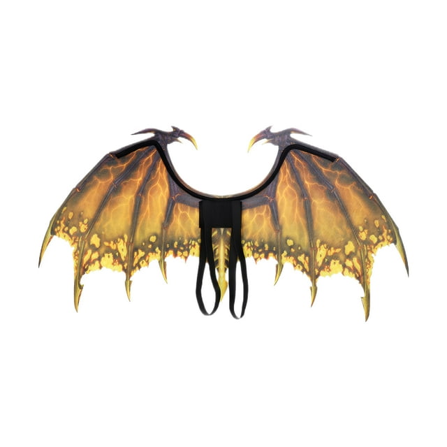 yingyy Party Dragon Wing Accessory For Carnival Animal Costume Eye-Catching Accessory Decoration Carnival Yellow