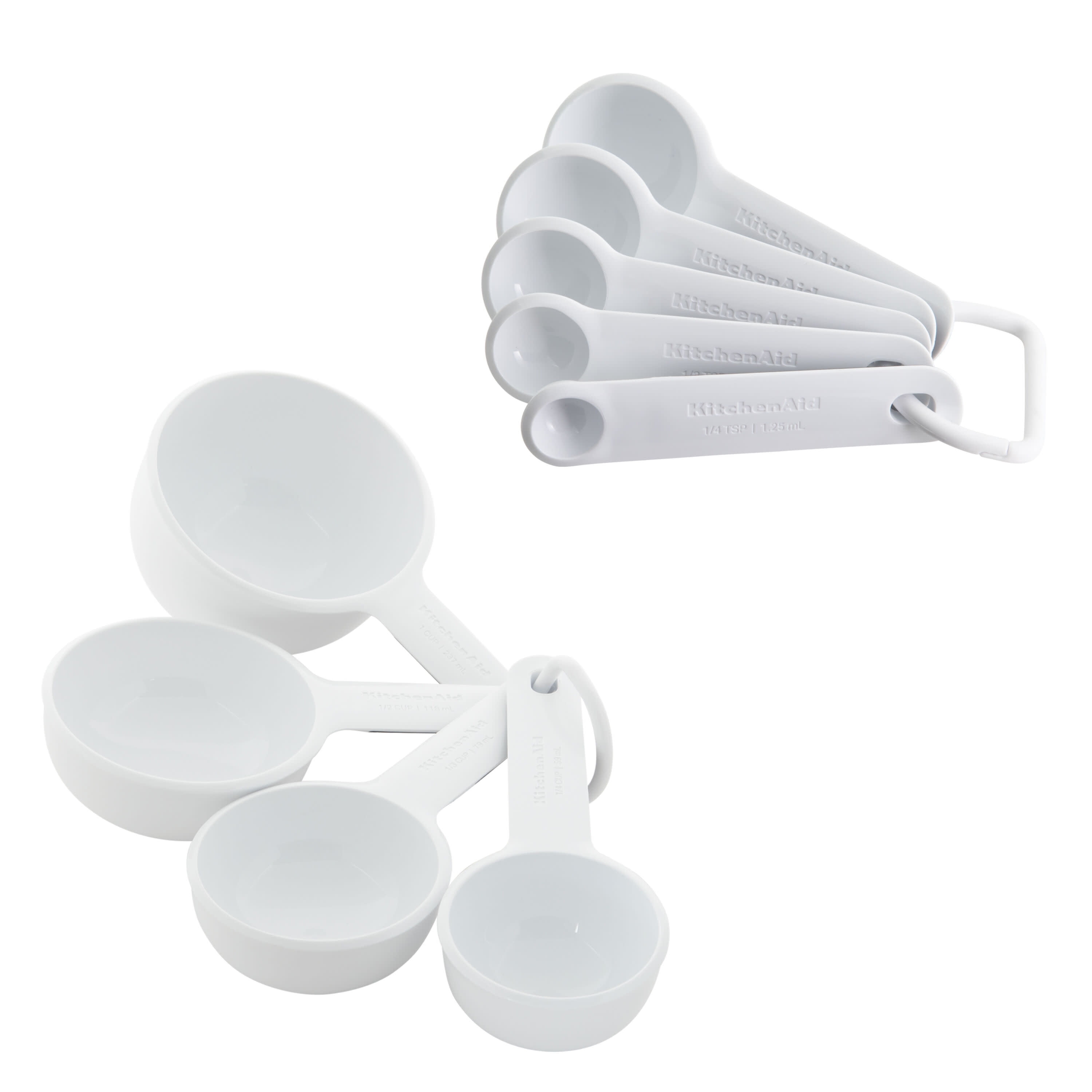 Kitchen Hq Easy Store Measuring Cups And Spoons Refurbished White