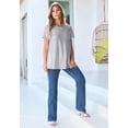 thumbnail image 6 of Roaman's Women's Plus Size Metallic Swing Tee, 6 of 6