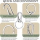 thumbnail image 3 of Llavero de metal Llavero Organizador de clips para llaves de auto de servicio pesado, aleación de zinc, 3 unidades JAMW  Sencillez, 3 of 5