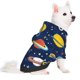 thumbnail image 2 of Fotbe Planets and Stars Sudadera con Estampado para Perros Pequeños – Suéter con Capucha para Mascotas, Tela Suave de Forro Polar con Bolsillo-XX-Large, 2 of 7