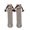 Brown, variant on Women Funny Novelty Mid Calf Socks 3D Cute Big Face Color Braided Tassel Ribbed Long Socks Soft Stretch Breathable Socks for Daily Street Christmas Party Cosplay Gift