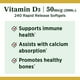 thumbnail image 3 of Suplemento de vitamina D de Nature's Bounty, 2000 UI, 240 cápsulas blandas, 3 of 4