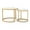 White+Gold, variant on IVV 2-Piece Nesting Coffee Tables Set - Round Living Room Tables with Sturdy Metal Frame & MDF Top, Space-Saving Design - 23.6" & 15.7" Dia (Brown Black)