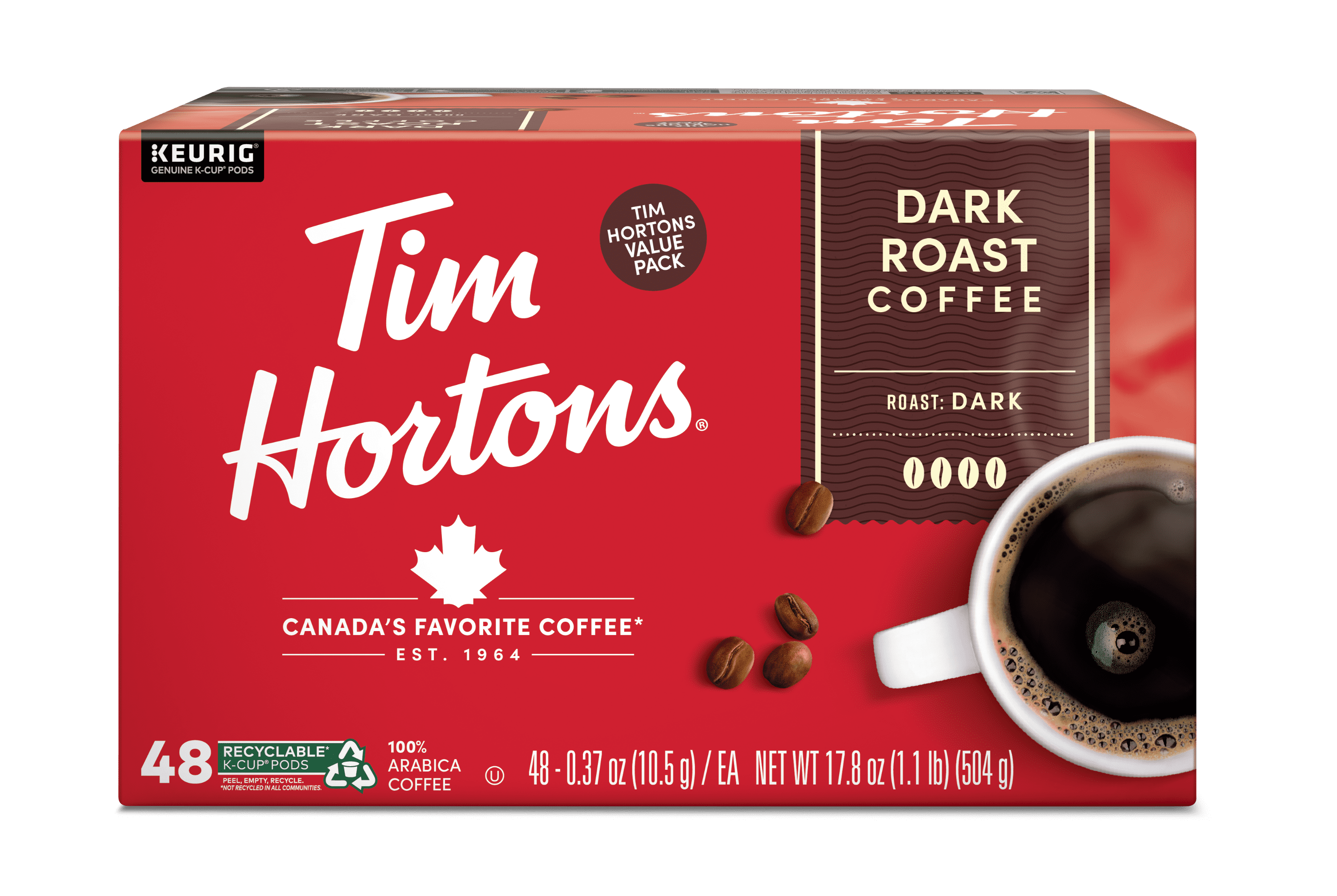 Tim Hortons Original Blend Kcup 48ct