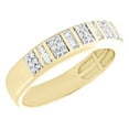 thumbnail image 6 of 10K Yellow Gold Diamond Trio Set Bar Bridal Set + Matching Wedding Band 1 CT, 6 of 9