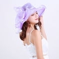 thumbnail image 5 of Cheers.US Women's Organza Church Kentcky Derby Fascinator Bridal Tea Party Wedding Hat, 5 of 5