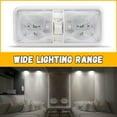 thumbnail image 3 of KOJEM 5PCS RV Ceiling Double Dome Lights 12v Ceiling Fixture RV Interior Led Ceiling Light Boat Camper Trailer Natural White 4000-4500K, 3 of 10