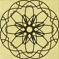 thumbnail image 1 of Ahgly Company Machine Washable Indoor Square Transitional Harvest Gold Area Rugs, 8' Square, 1 of 7