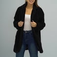 thumbnail image 2 of Lindreshi Womens Shackets Coat in Clothing Women'S Fashion Long Sleeve Loose Solid Color Button Pocket Lapel Thickened Plush Coat Blouse, 2 of 8