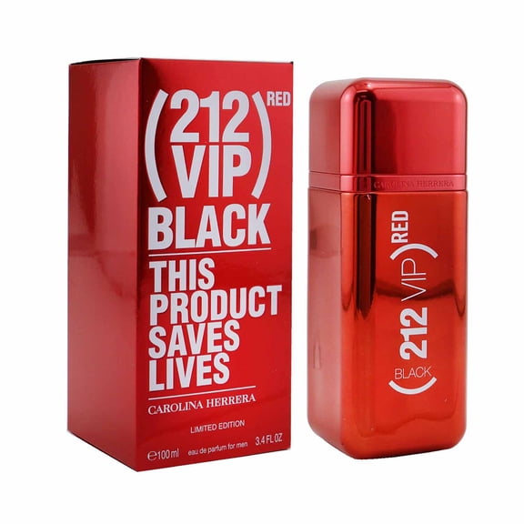 212 VIP Black RED Limited Edition by Carolina Herrera 3.4oz EDP Sp men