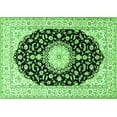 thumbnail image 1 of Ahgly Company Indoor Rectangle Medallion Green Traditional Area Rugs, 4' x 6', 1 of 1