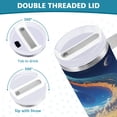 thumbnail image 4 of 40 oz Tumbler with Handle and Straw Lid Stargate in Desert Insulated Vacuum Water Bottle Stainless Steel Travel Cup, 4 of 8