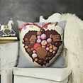 thumbnail image 2 of Cream Biscuits Chocolate Sugar Ice Cream Pineapple Throw Pillow Square Cover, 2 of 5