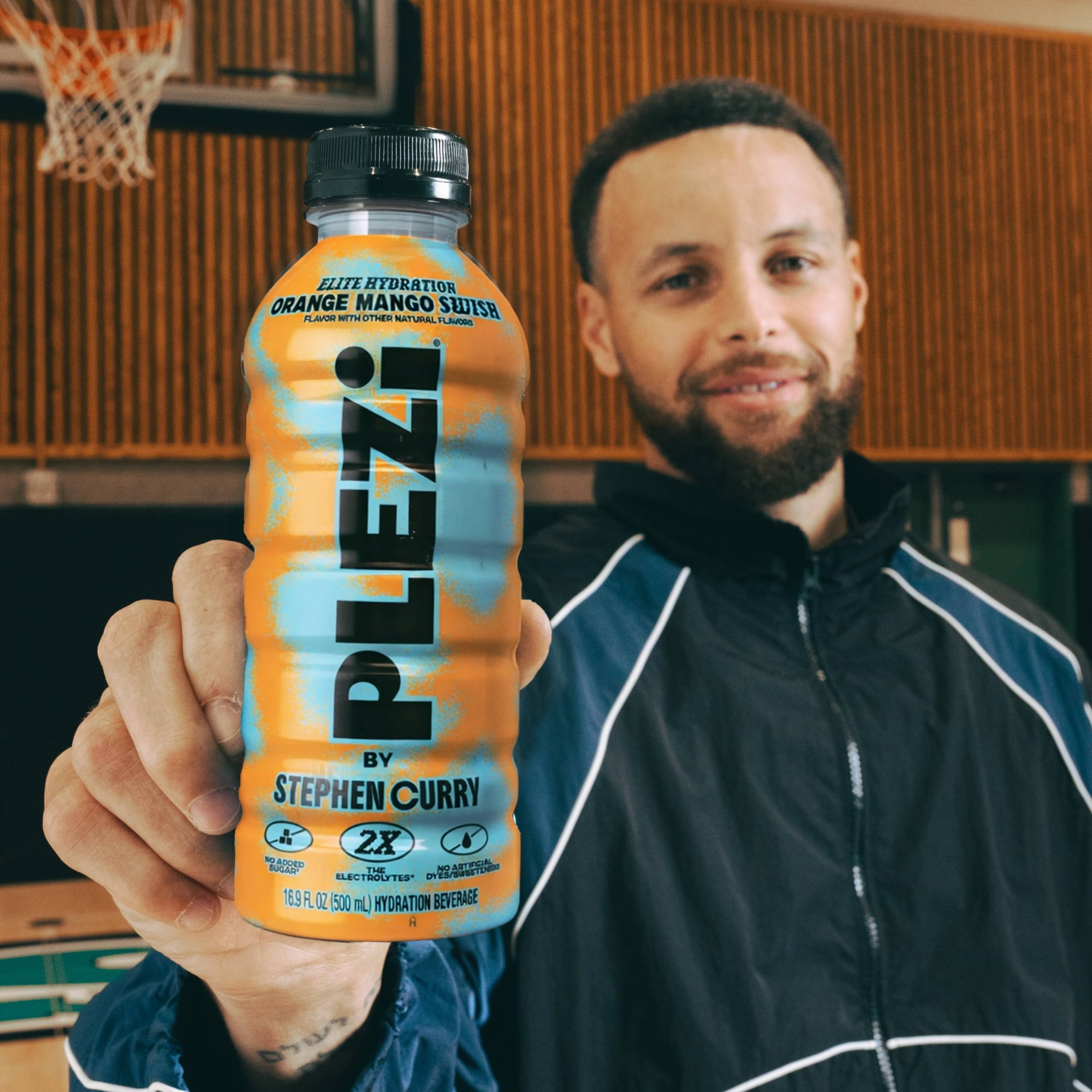 PLEZi Hydration Orange Mango Swish: Real Juice, 2X Electrolytes, 560mg Potassium, No Added Sugar, No Artificial Colors - 16.9 Fl Oz, 1 Count