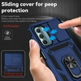thumbnail image 4 of for Moto G Stylus 5G 2022 Case with Slide Camera Cover HD Screen Protector [Military Grade Drop Tested] Magnetic Ring Holder Kickstand Protective Phone Case for Motorola Moto G Stylus 5G 2022, Navy, 4 of 18