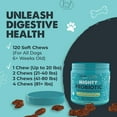 thumbnail image 5 of Mighty Paw Waggables Dog Probiotics Chews, Digestive Enzymes Supplement, Bacon Flavor, USA, 120 ct, 5 of 10