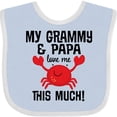 thumbnail image 3 of Inktastic Grammy and Papa Love Me Boys or Girls Baby Bib, 3 of 4