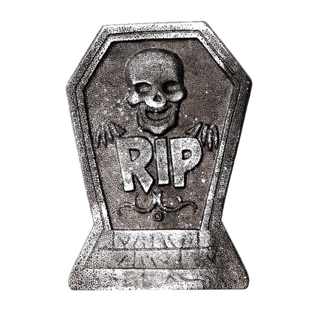Halloween Tombstone Skeleton Tombstone Casa encantada RIP Stone Espeluznante Props Decoración de fiesta Decoración de patio (Garra fantasma)
