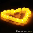 thumbnail image 3 of CANDLE IDEA 48 PCS LED Flameless Flickering Tea Lights Votive Candle Battery Operated/Electric Flicker LED Tealight Bulk Fake Candles for Hallow, 3 of 5