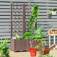 thumbnail image 4 of Gymax Raised Garden Bed w/Trellis Planter Box for Climbing Plants 32'' x 16'' x 53'', 4 of 10
