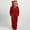 #0034-Red, variant on Ailaofu Women's Ultra Comfy Lounge Furry Sherpa Romper Onesie Pajamas Cute Ear Hood