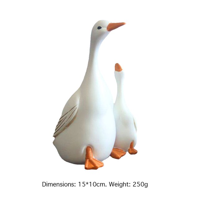 Estatua Artesanía Escultura Simulando Madre Hijo Patos Jardín Decoración (Grande) Sywqhk Libre de BPA