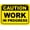 Warning Sign 1, variant on Caution Workers Overhead Metal Aluminum Sign 8"x12" - Weather Resistant Weatherproof, Indoor Outdoor Workers Overhead Sign
